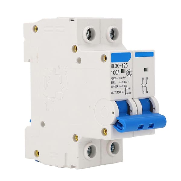 2P Hovedafbryder HL30 125 Isolerende Afbryder PC Mini Husholdningsfunktion Afbryder Isolator 100A 400V