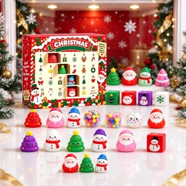 Adventskalender 2026 Festdekorasjon Flat 2D 24 dager
