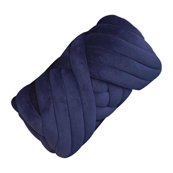 Tjock Garn Stickning För Arm Stickning Mjukt Garn 250g För DIY Matta Tillverkning Deep Blue