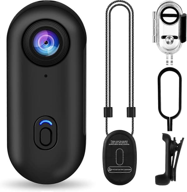 2025 Latest Model 3 4K Thumb Action Camera, Small Size, Mount Anywhere, Small Body Camera with