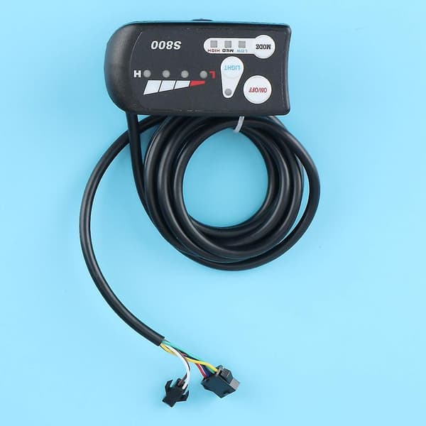 Elektrisk sykkeldisplay Universal 36v/48v Vanntett LED-display Kontrollpanel med frontlyskabling