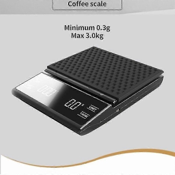 Electronic Kitchen Scale, Portable Digital Coffee Scale with Timer, High Precision LED Display, Scale for Home Use
