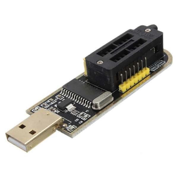 CH341A 24 25-serie EEPROM Flash BIOS USB-programmeringsmodul + SOIC8 SOP8 testklemme for EEPROM 93CXX