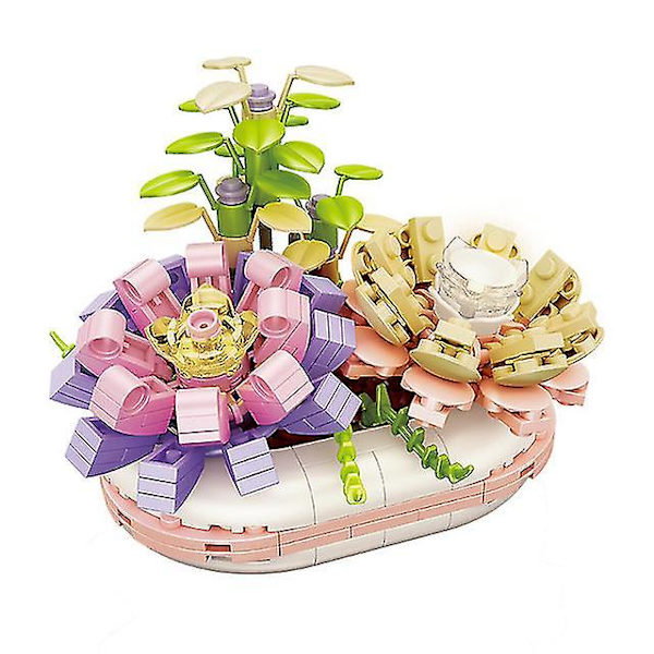 Orkidéblommor Byggklossar | Byggklossar Blommor | Vuxna Blommor - Klossar - Without box 2720