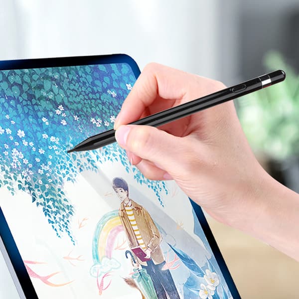 Ny Nanotech Kapasitiv Pekeskjermpenn Stylus for IOS/Android/Microsoft System (Svart)