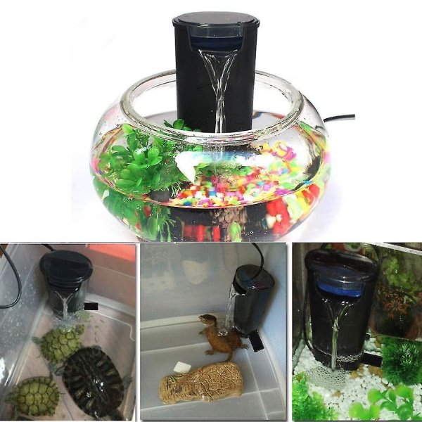 Akvarium Skildpaddefilter Til Reptiler Tank Lavt Vandfald Filter