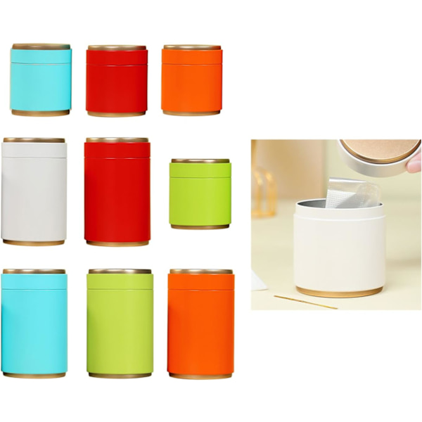 Kitchen Jar Storage Holder Confectionery Candy Jars Tea Caddy Tea Candy Tin Cans Storage Box for Kitchen