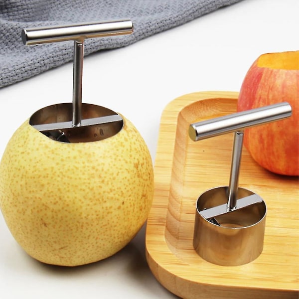 Ruostumattomasta teräksestä valmistettu monitoiminen Applen päärynäytimen erotin keittiötyökalu, hedelmäsydänpoistoaine helppokäyttöinen Large