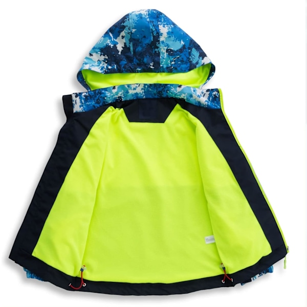 Poikien vedenpitävä takki Lasten takki Camouflage Kevyt tuulenpitävä tytöille Ulkoilu fleece Sadetakki Huppu Vihreä Green 9-10 Years