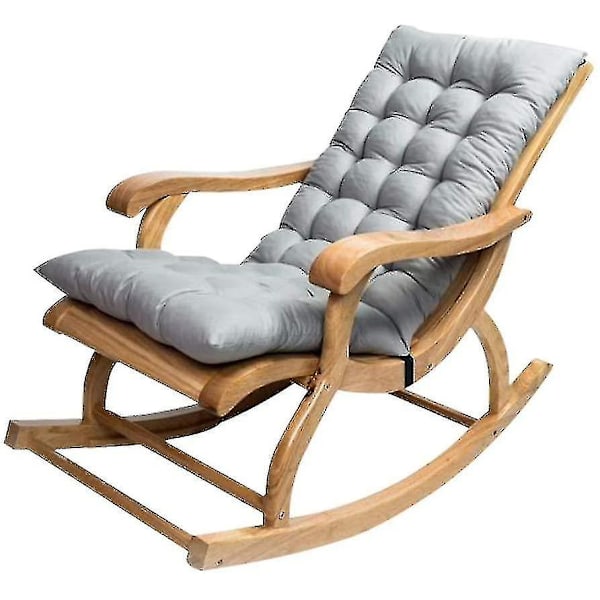 Grå 1,2 Meter Lang Folding Recliner Gyngestol Bomulls Pute (kun Pute)