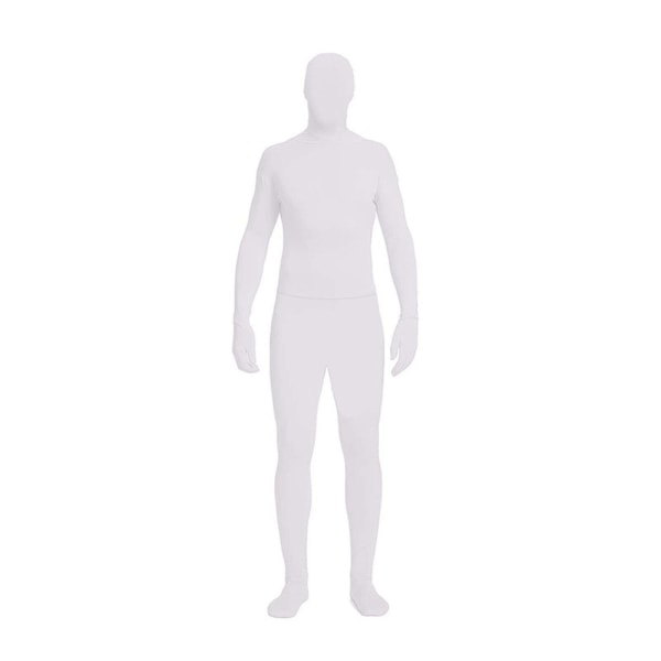 Kokovartalopuku, kokovartalovalokuvaus Chroma Key Bodysuit Stretch-asu valokuvavideo-erikoistehostefestivaalin cosplaylle White 150CM