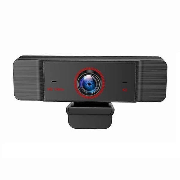 Webcam 1080p, webcam med mikrofon til PC, USB-webcam til computer, 2 megapixel, 1920x1080 opløsning, FHD CMOS-sensor