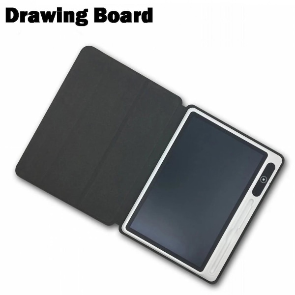 LCD-skrivebrett 10,1-tommers doodle-tegneblokk Business-håndskriftstavle med PU-deksel Magnetic St