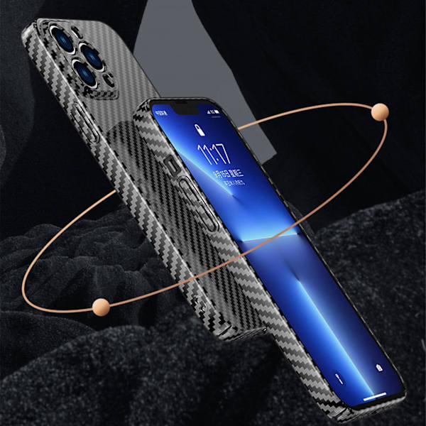Kolfiber Magsafe-fodral Kompatibelt med Iphone 15 Pro Max/15 Pro, Ultratunt Magnetiskt Trådlöst Laddningsskydd Black Blue For iPhone 15 Pro Max-15 Ultra
