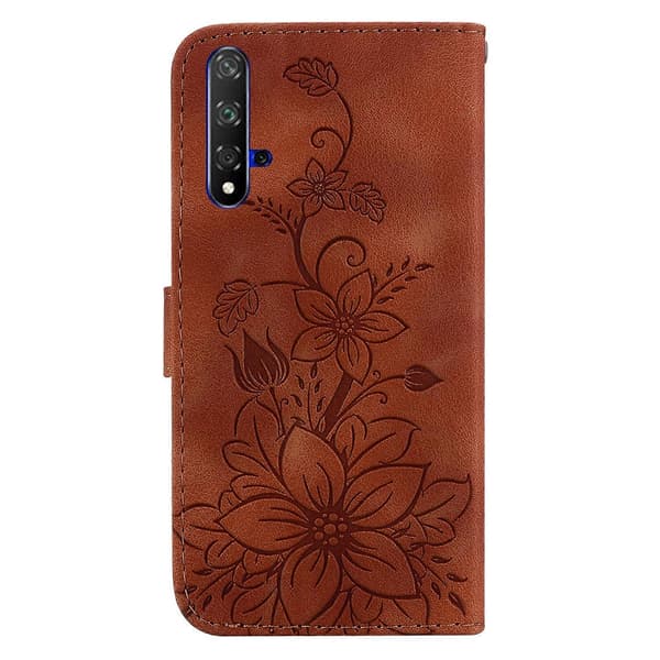 Läderfodral för Huawei nova 5T / Honor 20 Brown