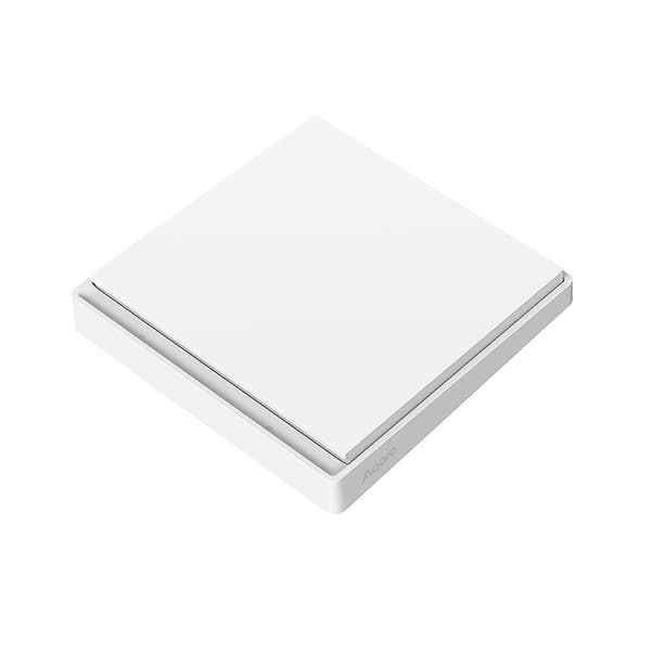 Aqara E1 Smart Trådlös Strömbrytare Väggströmbrytare Zigbee Intelligent Dubbelkontroll Enknappskontroll Extrem S White