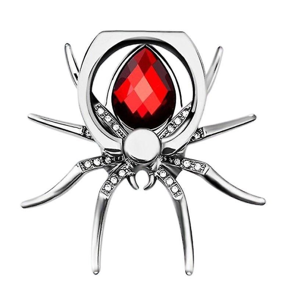 Diamanttelefon Flad Metal Holder Spider Finger Stand Rød