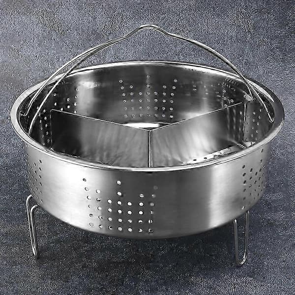 3 stk./sæt trykkoger tilbehør rustfrit stål kurv med æggedamper stativ, skillevæg til Kitc as shown
