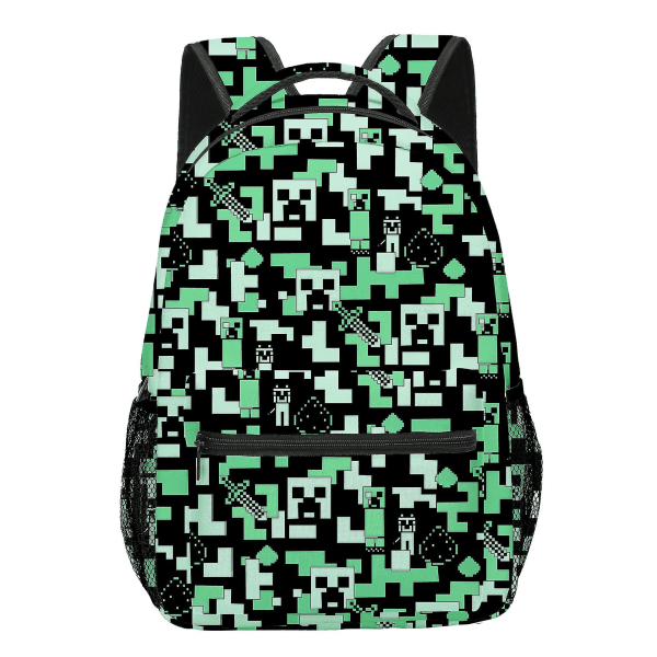 Minecraft Skolesekker for Barne- og Ungdomsskoleelever, Barneseil, Ryggsekker for Barnetrinnet 10