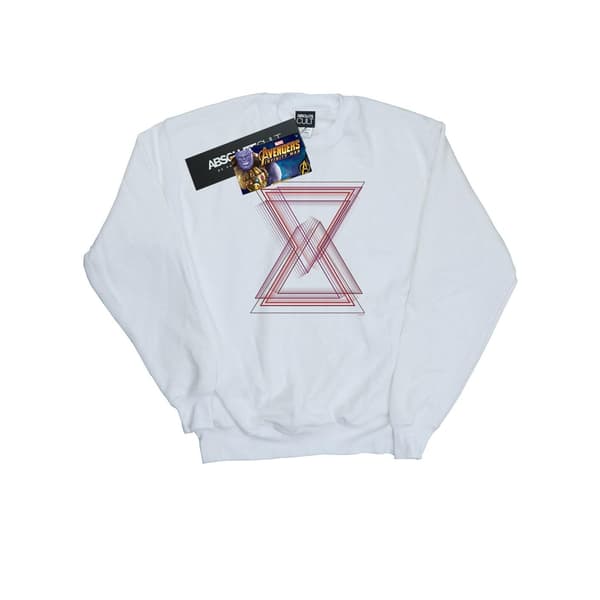 Marvel Dam/Kvinnor Avengers Infinity War Black Widow Lines Sweatshirt Vit White S