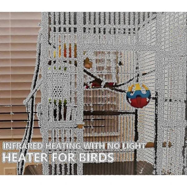 LUOLV Smart Bird Cage Heater with Automatic Temperature Control, Safe Touch Design & Energy-Saving Thermostat