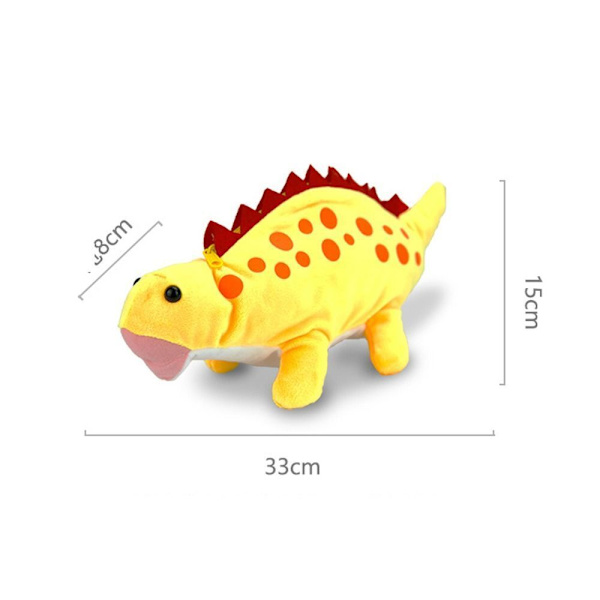 Tilbehør Blyantsæske Elev Blyantsæske Plys Blyantsæske Dinosaur Blyantsæske Etui yellow