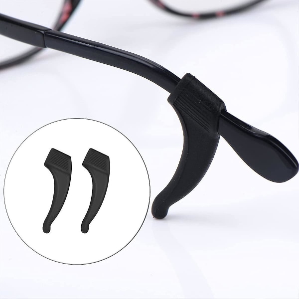 Silikon antiskliholder, 10 par sportsbriller Ørekrok Brilleholdere Green