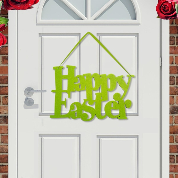 Home Decor Påske hengende dørdekorasjoner God påske ornamenter favoriserer Supplie Green