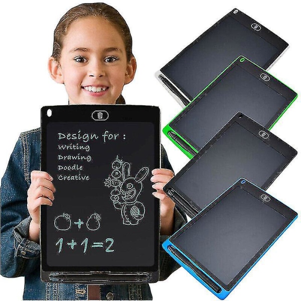 Bærbar Elektronisk Digital LCD Skrivetavle Tegnebrett Grafikk Barn Gaver Leke Black