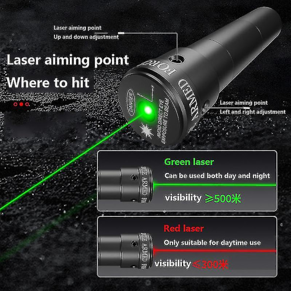 Hög precision teleskopisk power rostfritt stål rak stav Katapult laser platt gummiband Jakt och skytte utomhus green laser set2