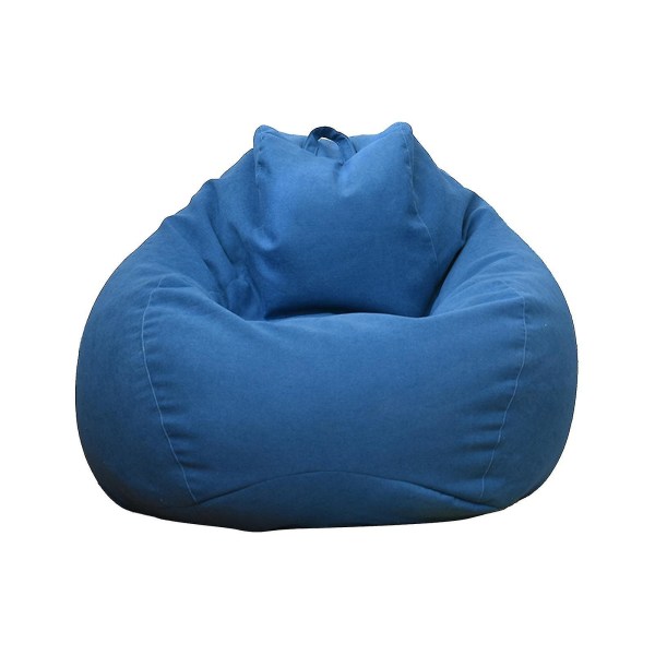 Uudet erittäin suuret säkkituolit sohvasohvan cover sisäkäyttöön laiska lepotuoli aikuisille lapsille Sellwell Blue 100 * 120cm