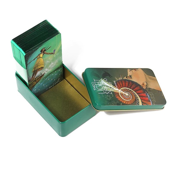 Tin Box Light Seers Tarot Card Prophecy Divination Deck Party Game Card M/manual Shytmv