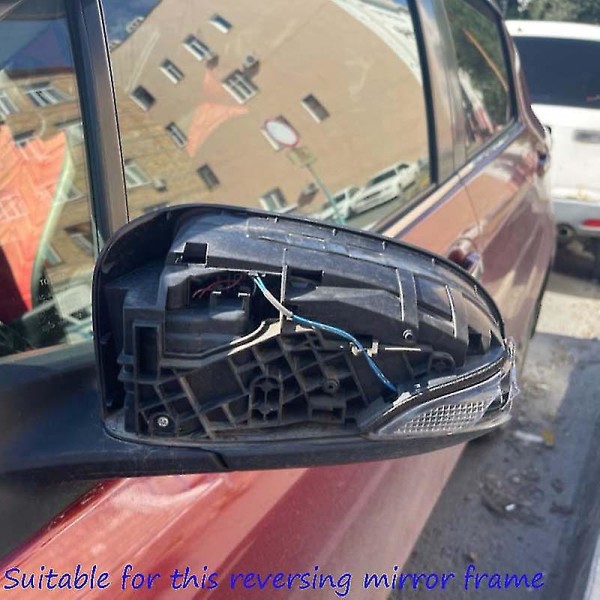 Biltillbehör för Toyota Vitz Yaris GRMN 2011~2019 Bakre Spegelskydd Backspegelskal Spegelfodral Hus Aurora Blue  Right