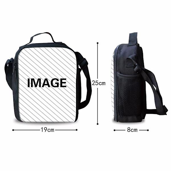 Tegneserie Roblox Print Skoletaske Børnerygsæk Eller Skuldertaske Eller Penneetui Eller Tredelt Sæt 3 Only a satchel