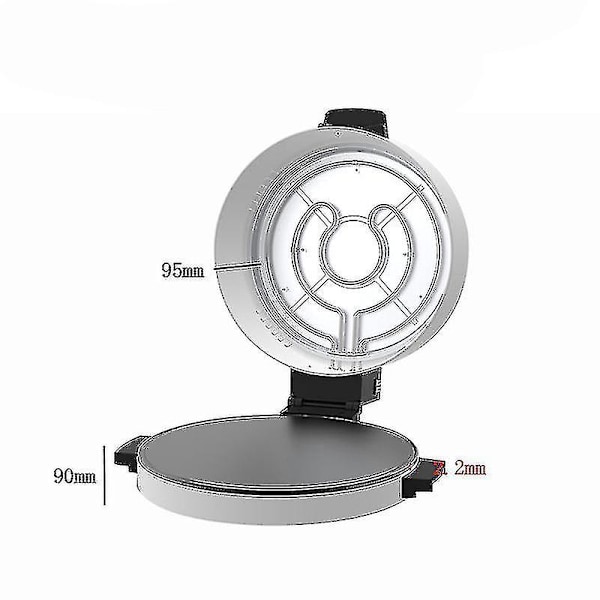 1800W Pizzaovn Brødbager Toaster Steak Maskine Elektrisk Hjemme Pizza Pande US