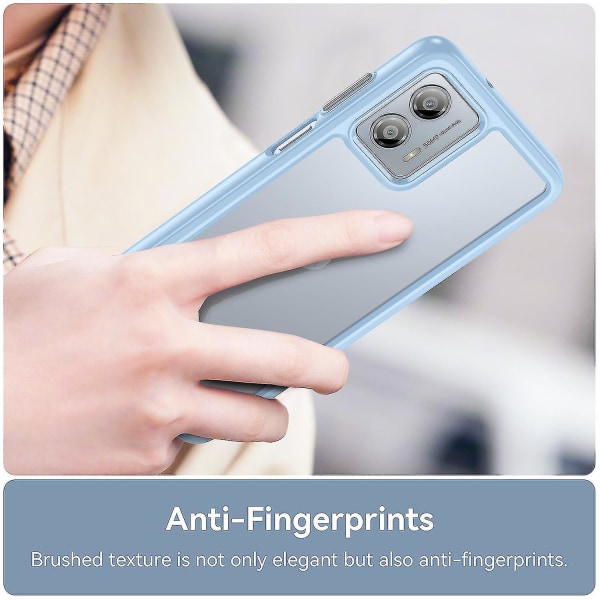 För Motorola Moto G53 5g Mobiltelefon Cover anti-scratch Tpu + Akryl phone case Blue