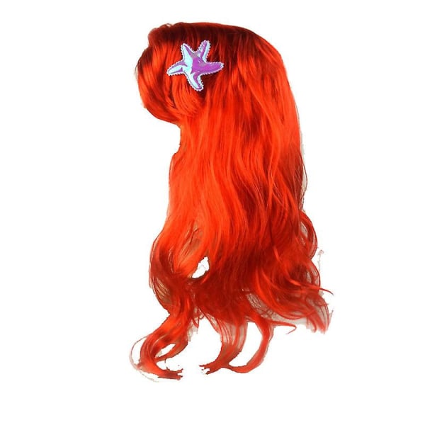 Ariel-mekko Cosplay-asu Halloween Merenneito Prinsessahame Ariel Prinsessamekko Kaulakoru Korvakorut Kruunu Ig Taikasauva Wig 120