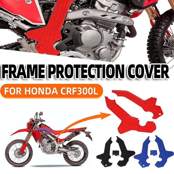 For Honda Crf300l Crf 300l Crf 300 L Crf300 L Motorsykkeltilbehør Rammedeksel Sidekledning Beskyttelsesbeskyttelse Cap Panel Boards Black