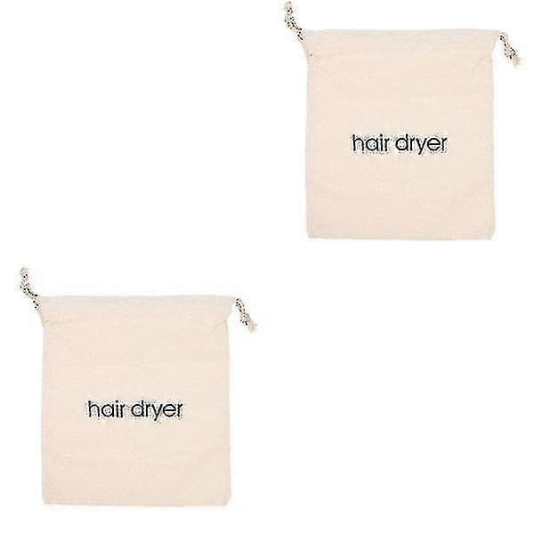 5 stk. Hotel Hjem Hårtørrer Taske Snørepose Beholder Hårtørrer Opbevaringspose 2pcs