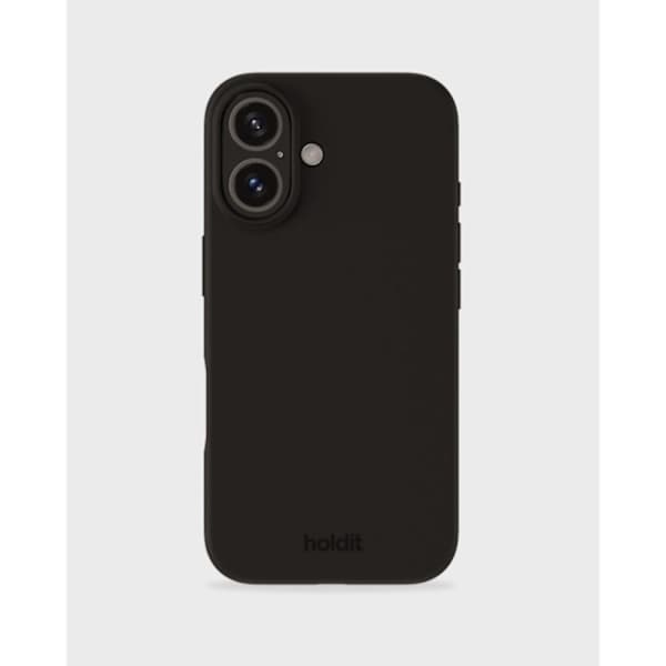 Holdit iPhone 16 Mobilcover Silikone Sort