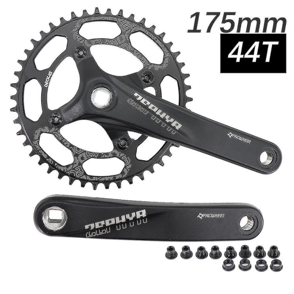 Prowheel Vevarm Square Hole MTB-cykel 104bcd 170mm 175mm Deckas Kedjekrans Mountain Bike 30t 32 34 36 38 40t 1x 2x 1 2 Växlar 175mm and 44T