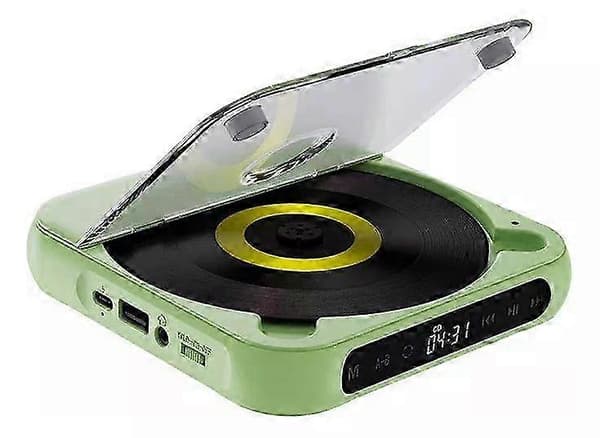 Uusi kannettava Bluetooth CD-soitin 2025 Green
