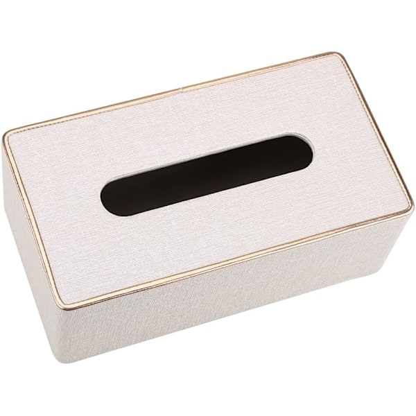PU læder kosmetisk tissue box tissue box tissue box til kontor/hjem apricot