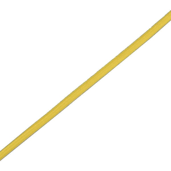4 mm bredt elastisk bånd, rund elastisk ledning Yellow 2m