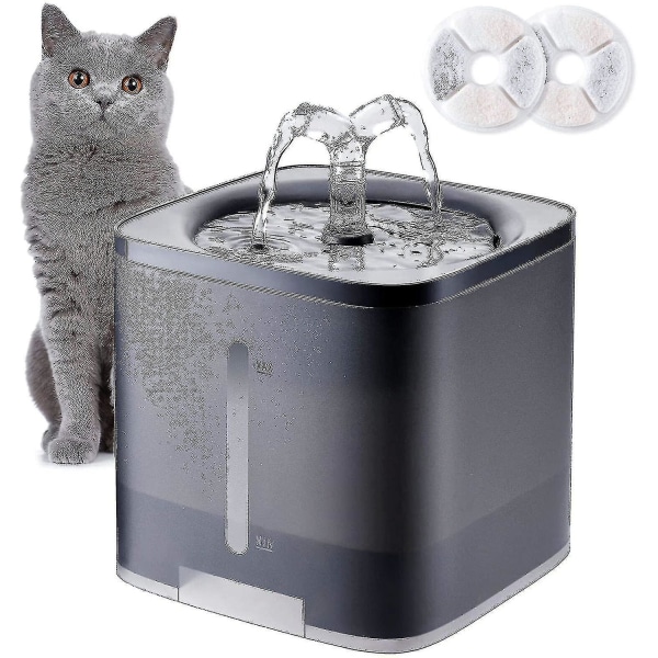 Kissakoiran suihkulähde vedenkorkeusikkunalla Erittäin hiljainen eurooppalainen standardi (harmaa) European regulations