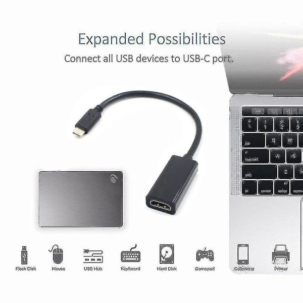 För Samsung Type C till HDMI-kabel TV AV-adapter Mobiltelefon Surfplatta HDTV