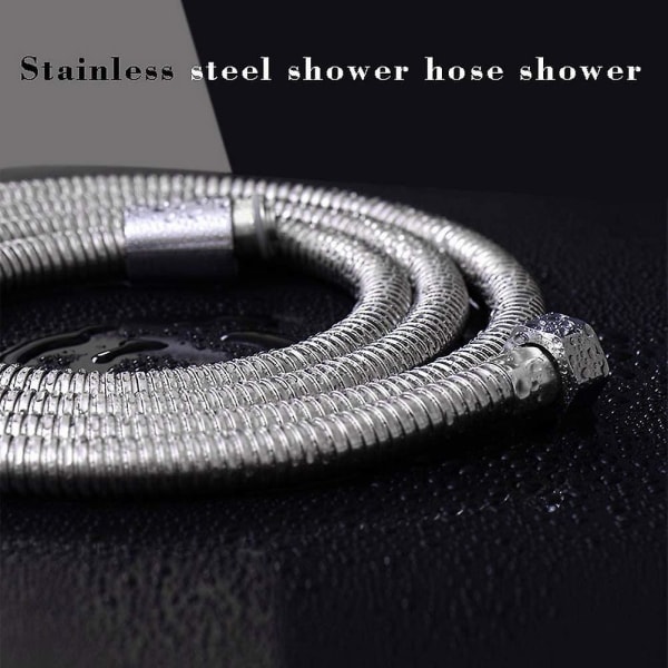 Heilwiy Extra lång duschslang i rostfritt stål - 3m Ersättningsrör för duschar