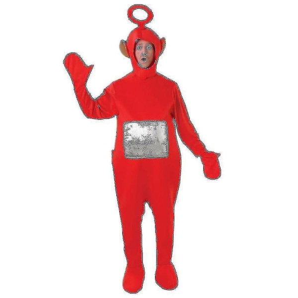 4 Väriä Teletubbies Rooli Aikuisten Cosplay Hauska Puku red xl