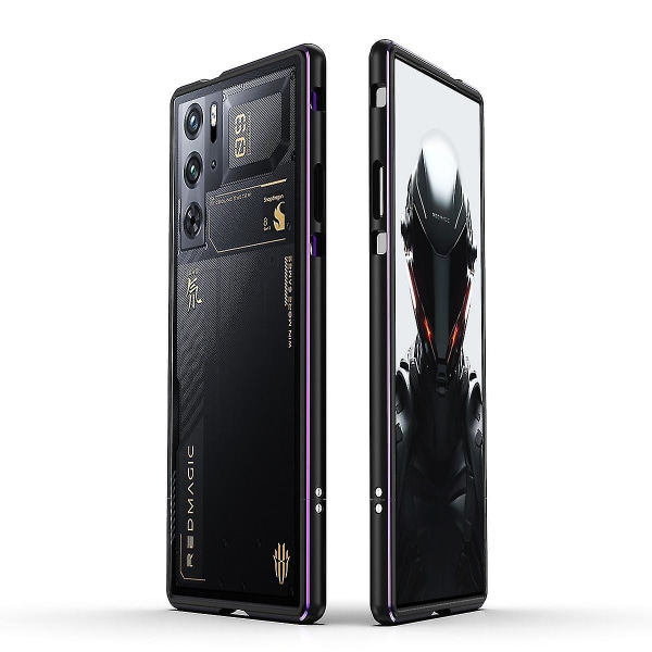 Metallram för Zte Nubia Red Magic 9 Pro/9 Pro+ Black Purple