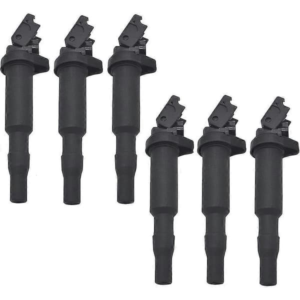 6 stk/sett for E46 E60 E85 E90 Tenningsspoler med tennpluggkontakt 12138657273